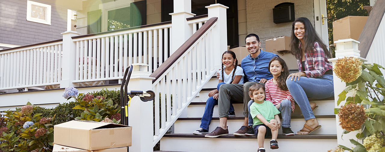 Slide - Family moving into house